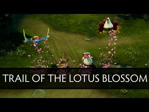 Dota 2 Unusual Courier Effect — Trail of the Lotus Blossom