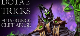 Dota 2 Tricks — Rubick Cliff Abuse