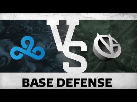 Base defense by C9 vs VG @ Mars TV Dota 2 League