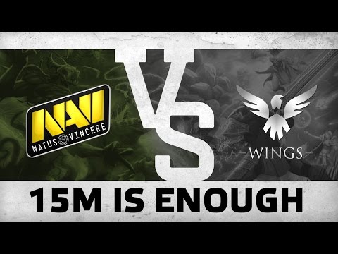 WATCH FIRST: 15M is enough! — Na`Vi vs Wings @ The International 6